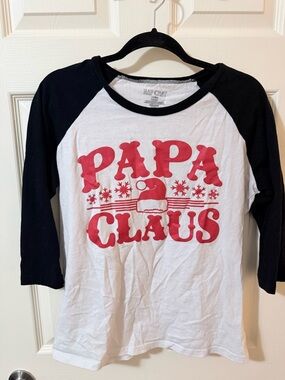 Papa Claus 3/4-Sleeve Tee - 100% Cotton